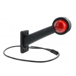 Luce d'ingombro Lampadina 12/24V trasparente + rosso cavo click-in